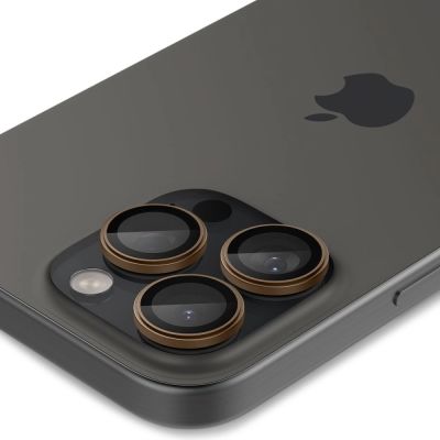 5. Spigen Optik Pro GLAS.TR ”EZ FIT” Camera Protector 2-PACK for iPhone 16 Pro / Pro Max - Brown