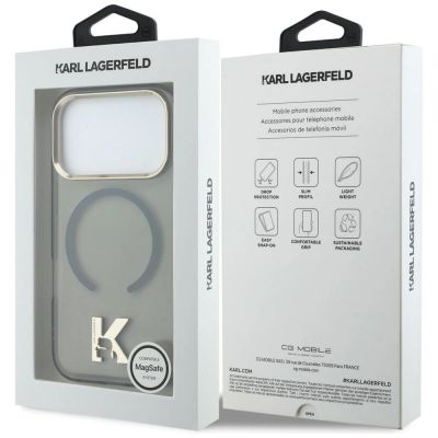8. Karl Lagerfeld IML K Head Logo MagSafe Case for iPhone 17 Pro - Black