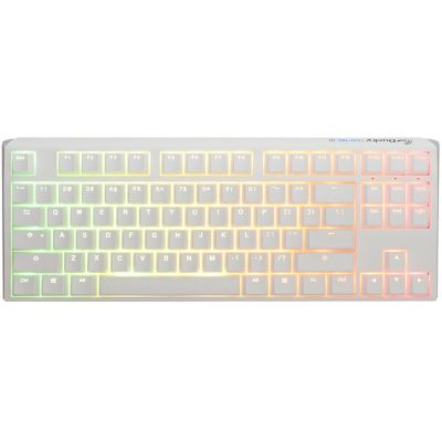 Ducky One 3 Classic Pure White TKL Gaming Tastatur RGB LED - MX-Clear USB Keyboard German White