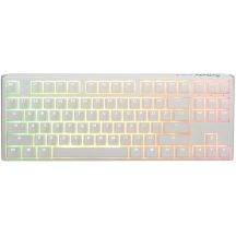 Ducky One 3 Classic Pure White TKL Gaming Tastatur RGB LED - MX-Clear USB Keyboard German White
