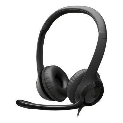 Logitech H390 USB Headset Wired Headband Calls/Music USB Type-C Black