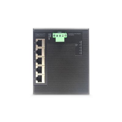 12. Digitus 5-Port Gigabit Ethernet Network Switch, Flat, Industrial, Unmanaged