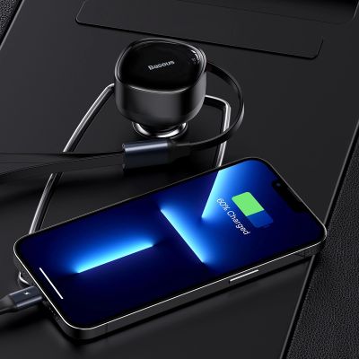 11. Baseus Enjoyment 2in1 car charger 30W black (CGTX000001)