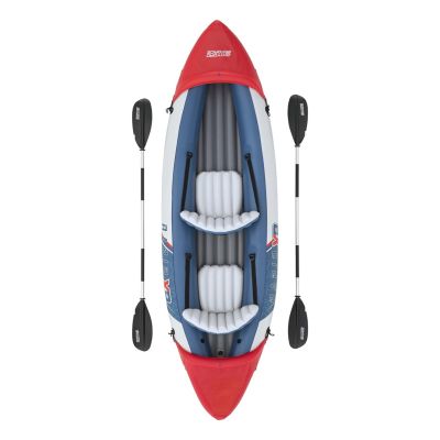 12. Bestway 65077/25 Sport Kayak 1 Person Multicolor Acrylonitrile Butadiene Styrene Copolymer (ABS), Aluminum, Polypropylene (PP), Polyvinyl Chloride (PVC) Inflatable Kayak