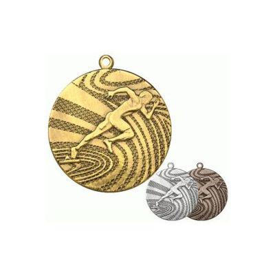 3. Gold medal - running - steel medal