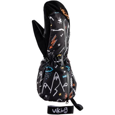 Viking Snoppy Kids winter gloves, Aqua Thermo Tex membrane, ski, black (125/23/2288/09)