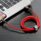 6. Baseus Cafule USB-A / Lightning 2A QC 3.0 cable 3 m - red