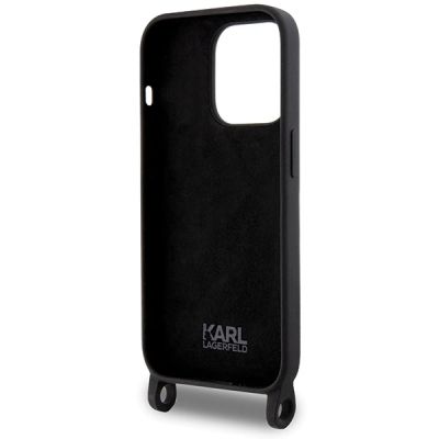 6. Karl Lagerfeld KLHCP15XSCBSCNK iPhone 15 Pro Max 6.7" hardcase black/black Crossbody Silicone Choupette