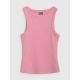 6. Women's slim ribbed knit top 4F 4FRAW25TSLEF310-56S