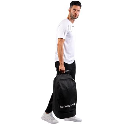 6. Givova Zaino Backpack with Reinforced Base, Black B007-0010-UNICA