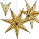 PAPER DECORATION STAR 50CM 7 ARMS CREAM