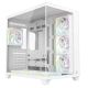 RAMPAGE PC Case with Tempered Glass SEALITE 7X, 7 ARGB PWM Fans, WHITE