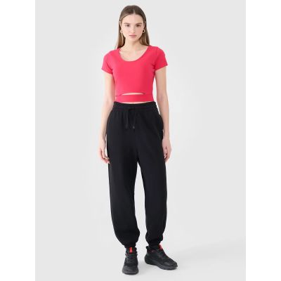 2. Women's crop top plain t-shirt 4F 4FRSS25TTSHF2695-54S