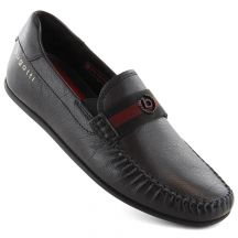 Comfortable leather shoes Bugatti M INT2000 black