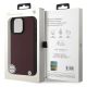 12. BMW Sign Leather Diamond Metal Logo MagSafe Case for iPhone 16 Pro Max - Red