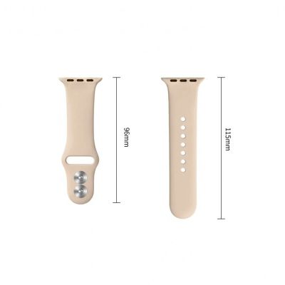 18. Tech-Protect Silicone Strap for Apple Watch 4 / 5 / 6 / 7 / 8 / 9 / SE (38 / 40 / 41 mm) - Brown