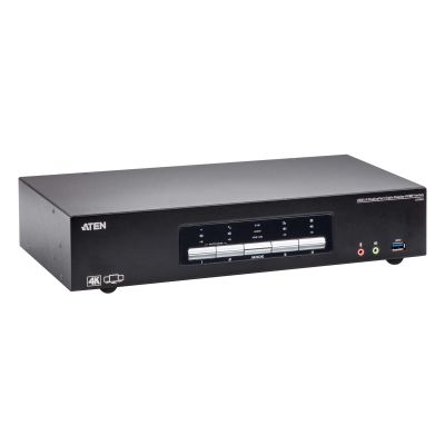 4. ATEN KVM Switch 4P USB3.0 4K DP Triple View KVMP S