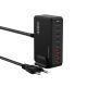 Wozinsky WSL-440 440W GaN QC3 Charging Station - Black