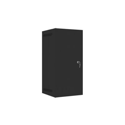 7. LANBERG WALL-MOUNTED RACK CABINET 10" 12U 280X310 BLACK, METAL DOORS (FLAT PACK) WF10-2312-00B