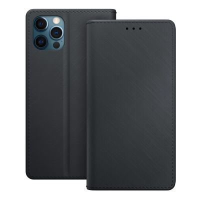 13. 3mk Wallet Case with Flip for iPhone 12 Pro Max - Black