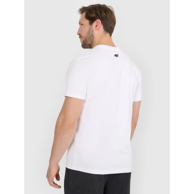 2. Men's regular printed T-shirt 4F 4FRAW25TTSHM3612-10S