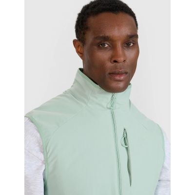 2. Men's sleeveless vest with stand-up collar 4F 4FWSS25TVJAM194-47S