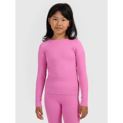 7. Girls' seamless thermal underwear set 4F 4FJRAW25USEAF264-55S