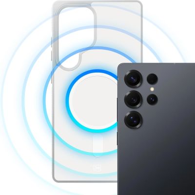 5. 3mk Smoke MagCase for Samsung Galaxy S25 Ultra - White-Translucent