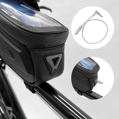 5. Wozinsky Bike Frame Bag with Phone Case 1.7L Black (WBB28BK)
