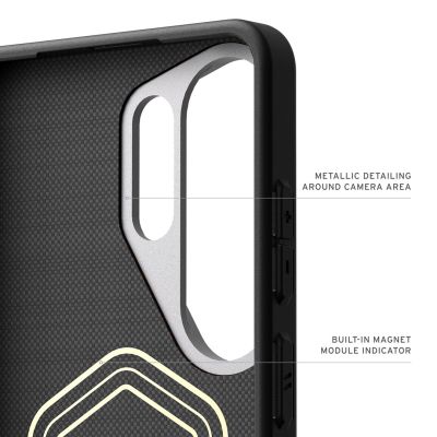 7. UAG Fibr Armr Magnet - case with built-in magnetic module for Samsung Galaxy S26 Ultra (black/bronze)