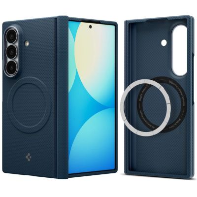2. Spigen AirSkin Aramid MagFit MagSafe Case for Samsung Galaxy Z Fold 8 Ultra - Navy Blue