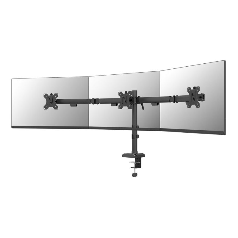Desk mount for 3 monitors 10-27" NEOMOUNTS DS60-600BL3