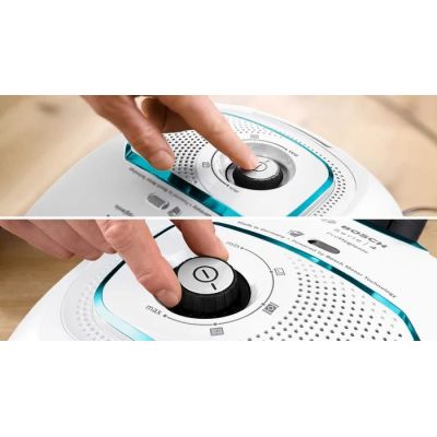 16. Bosch Series 4 BGB41HYG1H Bagged Vacuum Cleaner (600W; White)