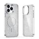 2. Glitter Case MagSafe for iPhone 16 Pro - white with glitter