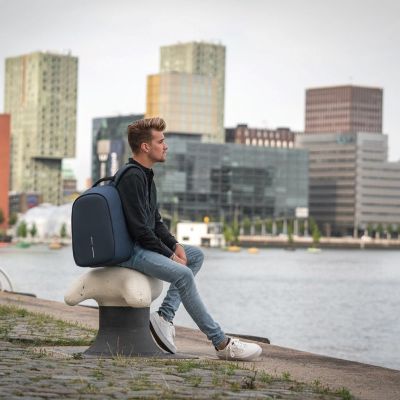 20. XD DESIGN BOBBY HERO REGULAR Anti-Theft Backpack, Navy Blue, P/N: P705.295