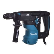 MAKITA HR3012FCWJ SDS-Plus 3.9J 1050W AVT MAKPAC Rotary Hammer + DX11 Dust Collector Black, Blue
