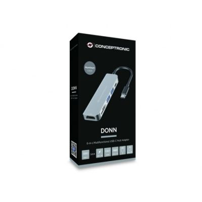 3. Conceptronic DONN02G USB 3.2 Gen 1 (3.1 Gen 1) Type-C Aluminum Docking Station