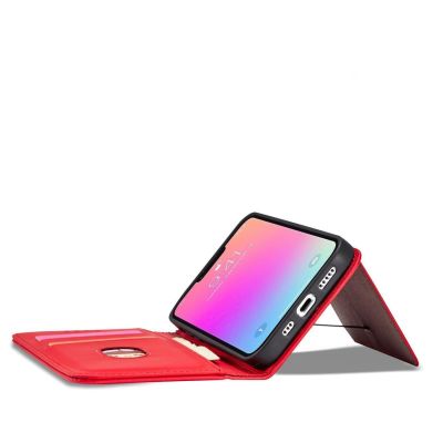 10. Magnet Card Case for Samsung Galaxy S23 flip cover wallet stand red