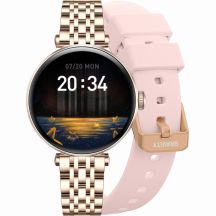 Smartwatch Gravity Rose Gold Silver Pink 2 Straps GT26-4