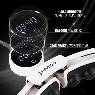 8. Hula Hop HMS HHM16 with magnet and weight white + counter