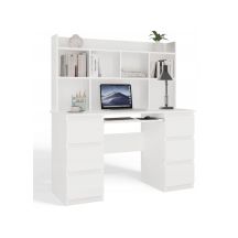 KUBA DESK SET + WHITE EXTENSION