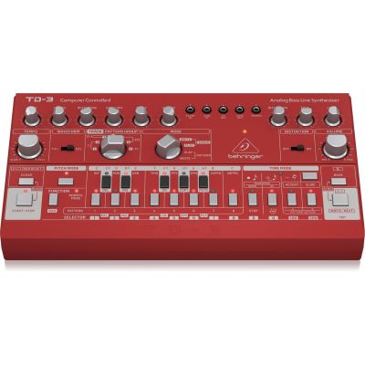 2. Behringer TD-3-RD Synthesizer Analog Synthesizer Red