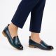 5. Women's patent leather shoes, navy blue, Potocki 19337