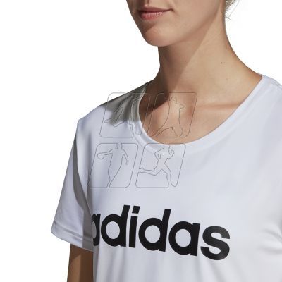 10. Adidas W D2M Logo Tee W DU2080