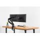 36. Double desk arm (clamp) 2xLCD max. 32" max. 2x9kg tilt and swivel black