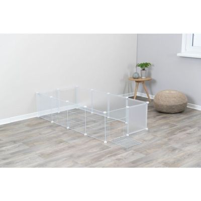 8. Indoor run, for guinea pigs/rabbits, white, 140 x 35 x 70 cm