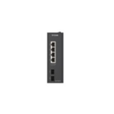 D-Link DIS-100G-06 Network Switch Unmanaged L2 Gigabit Ethernet (10/100/1000) DIN Rail Black