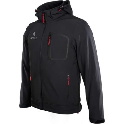 24. Alpinus Stenshuvud softshell jacket black BR43371