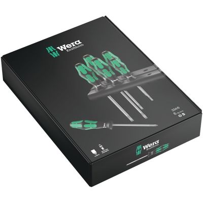 2. Kraftform Lasertip screwdriver set + hanger, 6 pieces