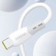7. Dudao L25SC 60W USB-C - USB-C Cable with Soft Silicone Braid 2m - White
